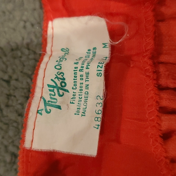 Girls Retro Poodle dog overalls size 24 months - Picture 3 of 3